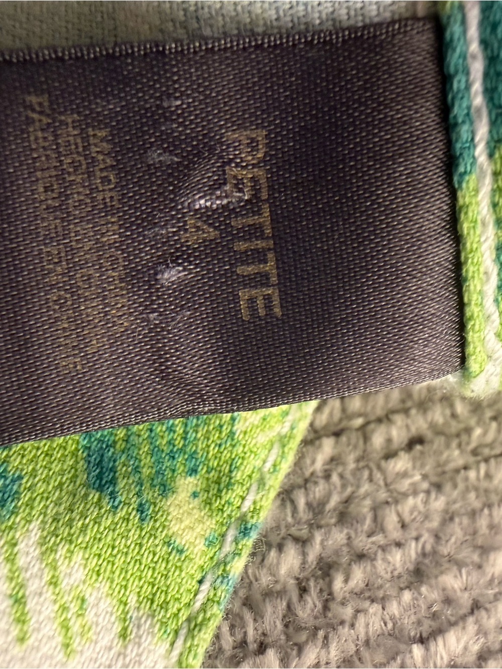 Liz Claiborne Green Floral Jean Jacket - Picture 8 of 8